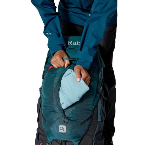Prekės „Moteriška turistinė kuprinė Rab Hyperon ND65L - Pilka, S/M“ paveikslėlis