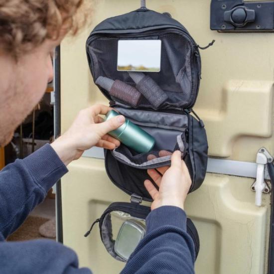 Prekės „Kelioninė kosmetinė Lifeventure Folding Wash Bag - Juoda“ paveikslėlis
