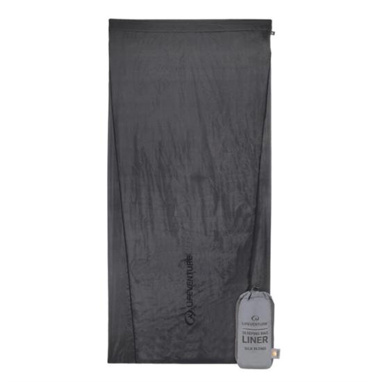Prekės „Miegmaišio įdėklas Lifeventure Silk Sleeping Bag Liner Rectangular - Stačiakampis“ paveikslėlis