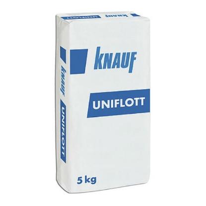 Prekės „Ypač tvirtas gipsinis gipskartonio bei gipso plaušo plokščių siūlių glaistas KNAUF Uniflott, 5 kg“ paveikslėlis