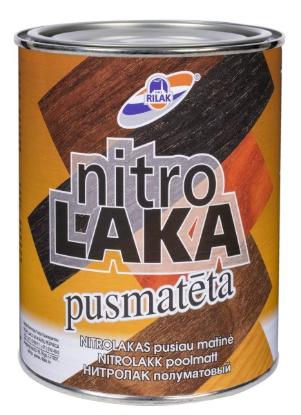 Prekės „Lakas baldinis nitroceliuliozinis NITROLAK pusiau matinis 0,9 l“ paveikslėlis