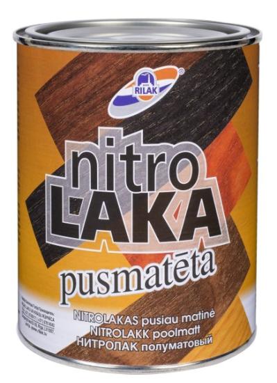 Prekės „Lakas baldinis nitroceliuliozinis NITROLAK pusiau matinis 0,9 l“ paveikslėlis