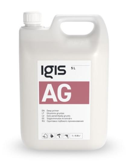 Prekės „Giluminis gruntas akrilinis IGIS AG 5 l“ paveikslėlis