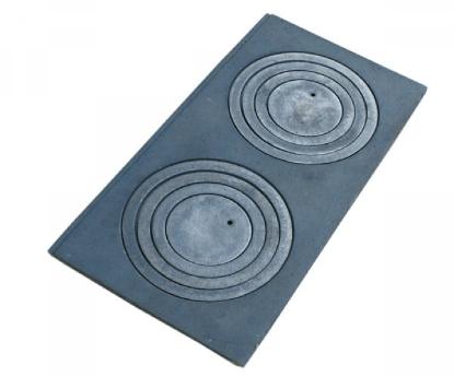 Prekės „Viryklė ketaus 2 skylių 800 x 450 mm“ paveikslėlis