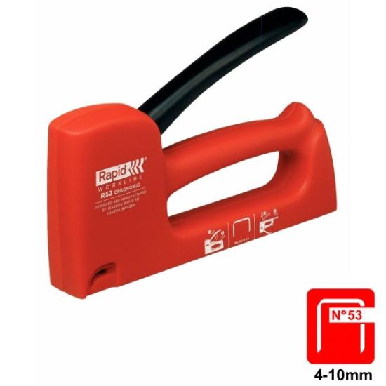 Prekės „Segtuvas 53 tipo 4 - 10 mm plastikinis R53 Rapid Workline“ paveikslėlis