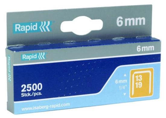 Prekės „Segtukai metaliniai tvirtinimo elementai 6 mm M13 Rapid 2500 vnt“ paveikslėlis