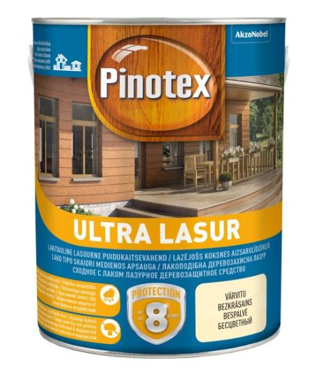 Prekės „Medienos impregnantas PINOTEX ULTRA, 3 l raudonmedis, blizgus“ paveikslėlis