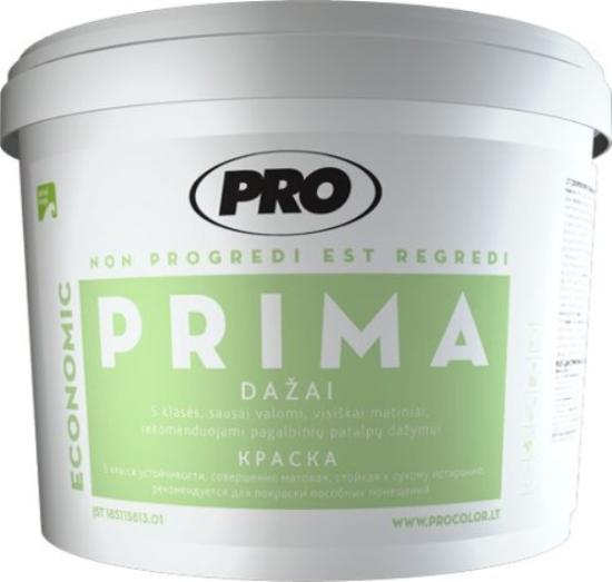 Prekės „Dažai dispersiniai matiniai PRO PRIMA 5 l“ paveikslėlis