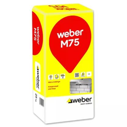 Prekės „Cementinis mūro mišinys WEBER M75, 25 kg“ paveikslėlis