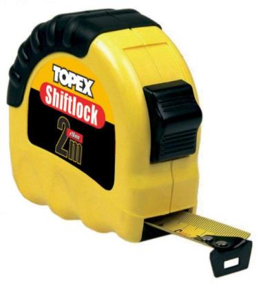 Prekės „Ruletė 3 m x 16 mm SHIFT LOCK 8303-T Topex“ paveikslėlis