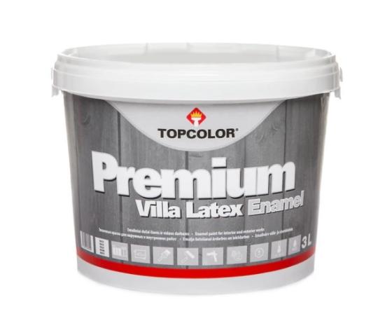 Prekės „Dažai dispersiniai TOPCOLOR VILLA LATEX 3 l balta“ paveikslėlis