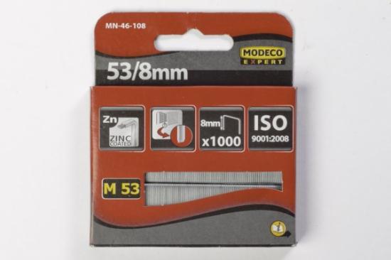 Prekės „Segtukai metaliniai tvirtinimo elementai 8  mm M53 Modeco 1000  vnt MN-46-108“ paveikslėlis