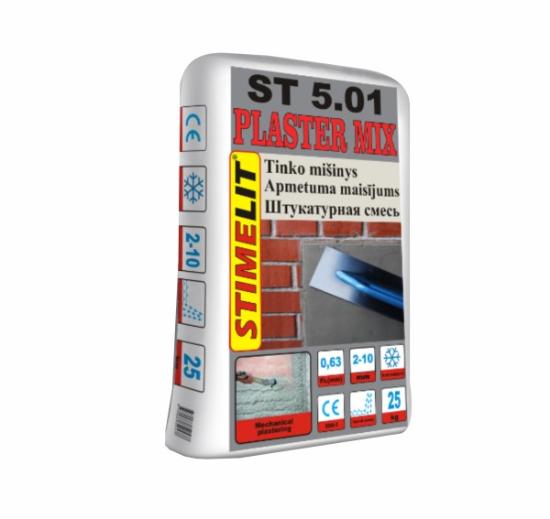 Prekės „Plonasluoksnis tinko mišinys STIMELIT ST 5.01, 25 kg“ paveikslėlis