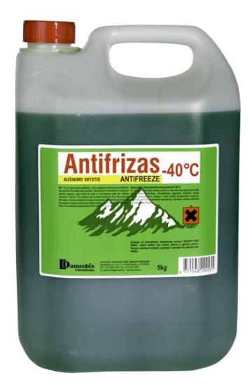 Prekės „Antifrizas aušinimo skystis žalias 5 kg Danushis Chemicals“ paveikslėlis
