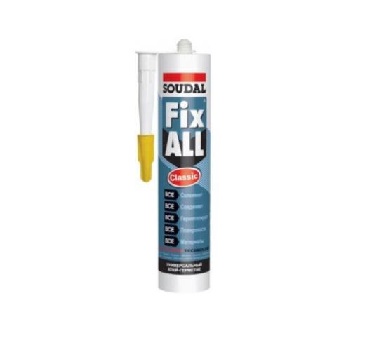 Prekės „Klijai - hermetikas Soudal Fix All White, 290 ml“ paveikslėlis