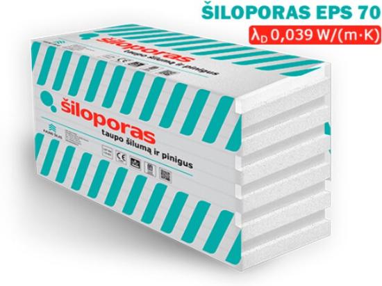 Prekės „Polistirenas, šiloporas NEO EPS 70, 50x1000x500 mm“ paveikslėlis