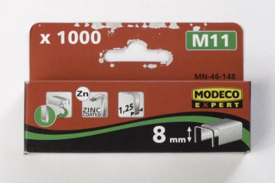 Prekės „Segtukai metaliniai tvirtinimo elementai 8  mm M11 Modeco 1000 vnt MN-46-148“ paveikslėlis