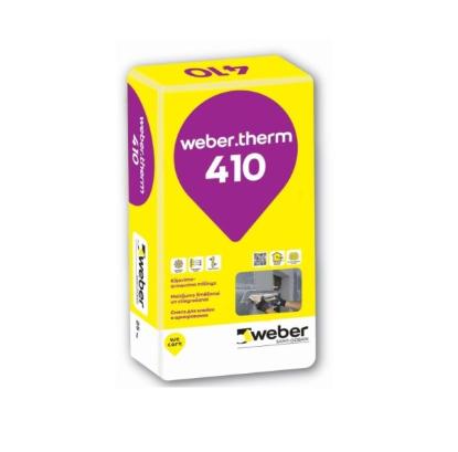 Prekės „Klijavimo armavimo mišinys su polipropileniniu plaušu WEBER Therm 410, 25 kg“ paveikslėlis