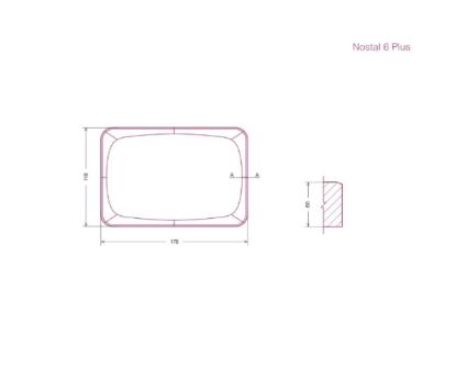 Prekės „Grindinio trinkelė Nostal 6 Plus, 178x118x60 mm, pilka“ paveikslėlis