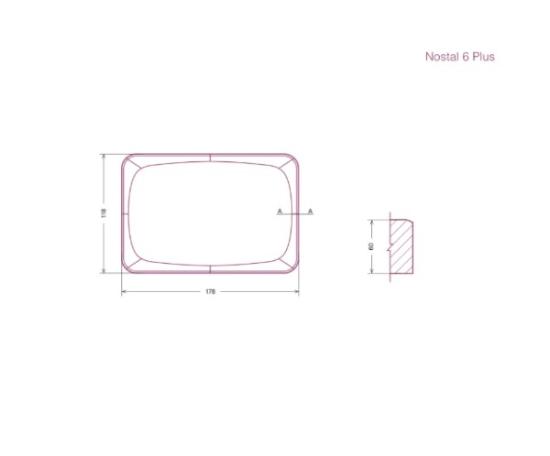 Prekės „Grindinio trinkelė Nostal 6 Plus, 178x118x60 mm, pilka“ paveikslėlis