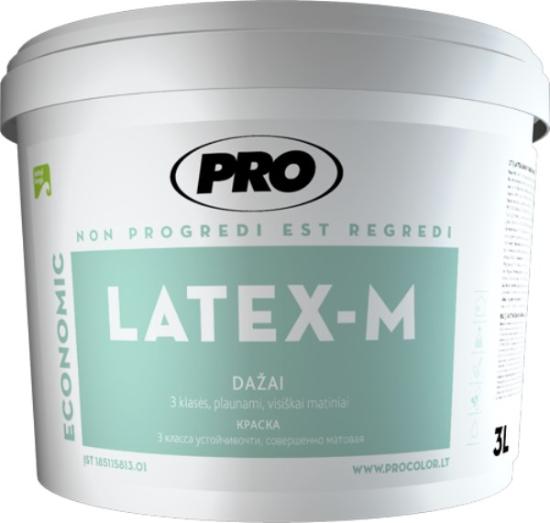 Prekės „Dažai visiškai matiniai balti PRO Latex -M 10 l“ paveikslėlis