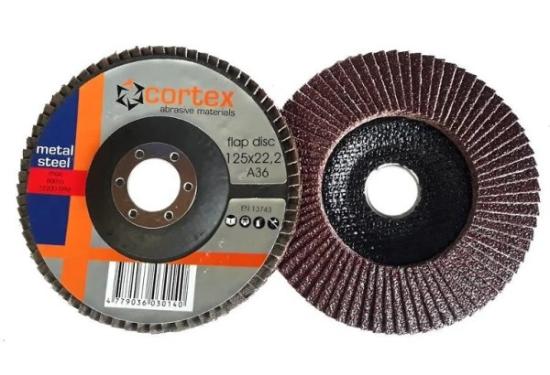 Prekės „Diskas lapelinis 125 x 22,2 mm P36 lenktas Cortex“ paveikslėlis