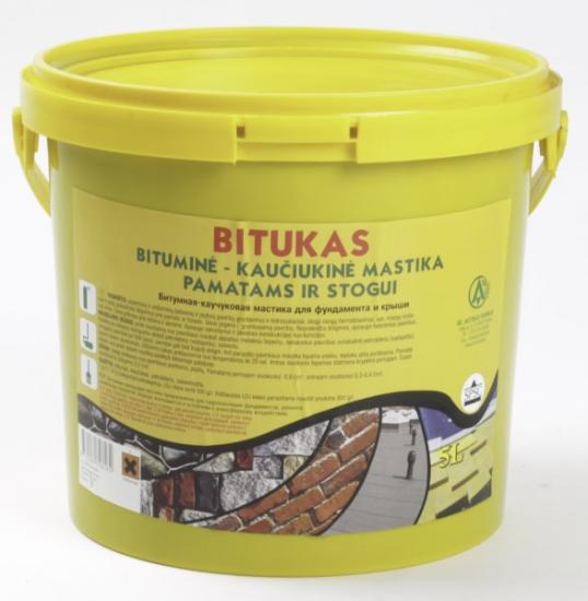 Prekės „Mastika bituminė - kaučiukinė Bitukas 10 l“ paveikslėlis
