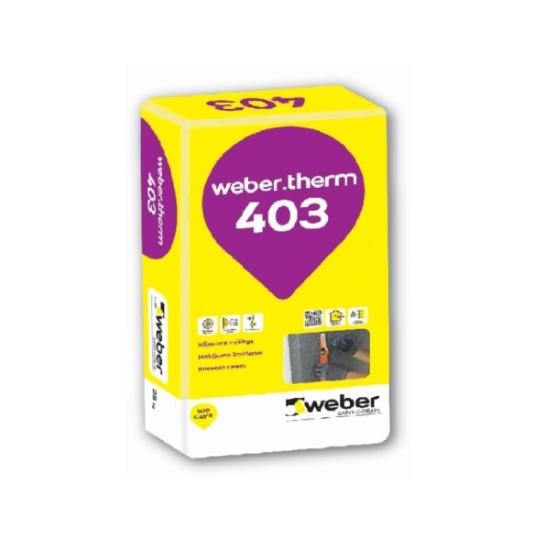 Prekės „Klijavimo mišinys polistirolo plokštėms, vatai WEBER Therm 403, 25kg“ paveikslėlis