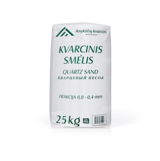 Prekės „Smėlis, kvarcinis frakcija, 0 - 0,4 mm, 25 kg“ paveikslėlis