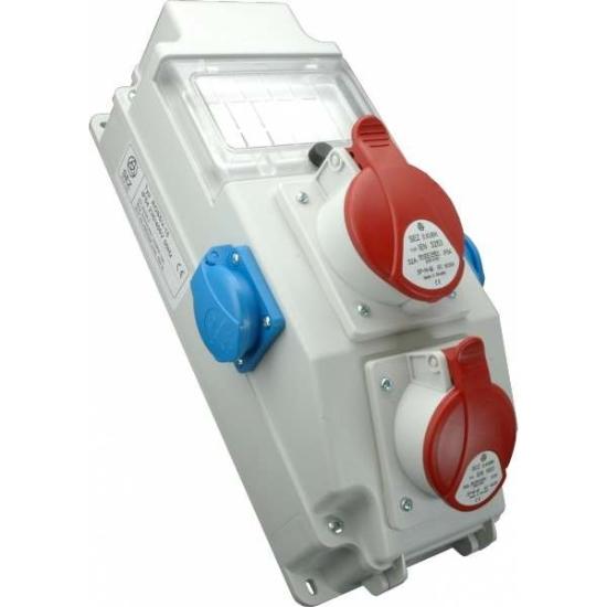 Prekės „Skydelis elektros 5 modulių su kištukiniais lizdais ROS5\x-15 IP54“ paveikslėlis