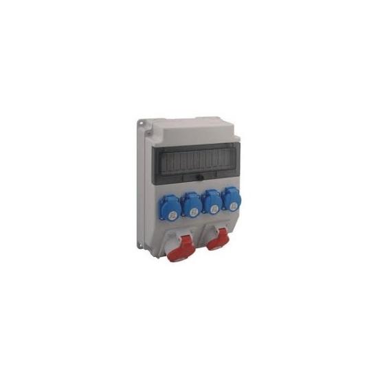 Prekės „Skydelis elektros 11 modulių su kištukiniais lizdais ROS11/x-21 IP54“ paveikslėlis