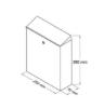 Prekės „Dėžutė pašto PD950 vario spalvos 380x250x70 mm“ paveikslėlis