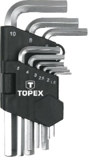 Prekės „Rinkinys raktų Hex CV Premium 9vnt Topex“ paveikslėlis