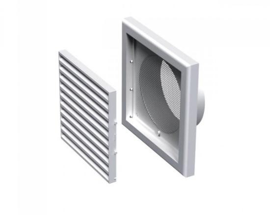 Prekės „Grotelės ventiliacinės plastikinės su flanšu 154 x 154 mm MV100VS Vents“ paveikslėlis
