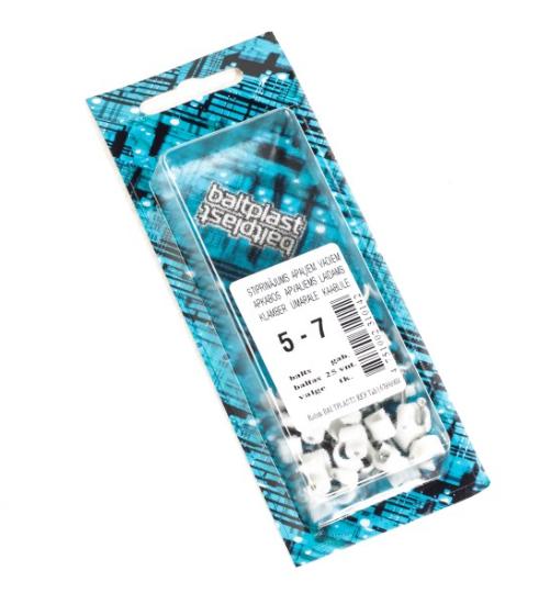 Prekės „Apkaba laidų tvirtinimui balta 5 x 7 mm 25 vnt Baltplasts“ paveikslėlis