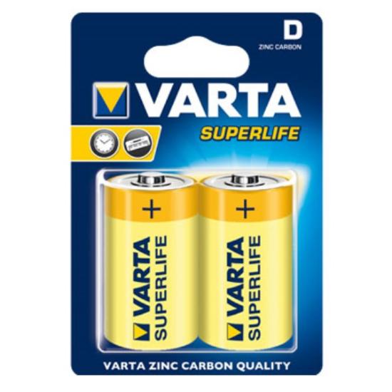 Prekės „Elementai VARTA 2020, R20 D, 1,5 V 2 vnt.“ paveikslėlis