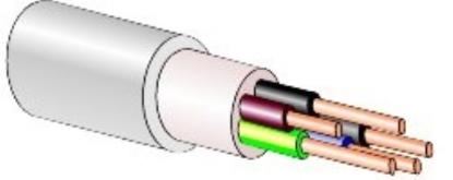 Prekės „4 gyslų kabelis KH05VV-U, 4G, 1,5“ paveikslėlis