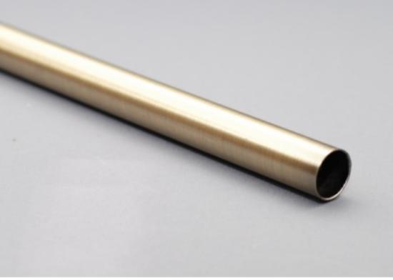 Prekės „Karnizo vamzdis 160 cm MODERN - šviesiai sendinto aukso spalvos 16  mm“ paveikslėlis