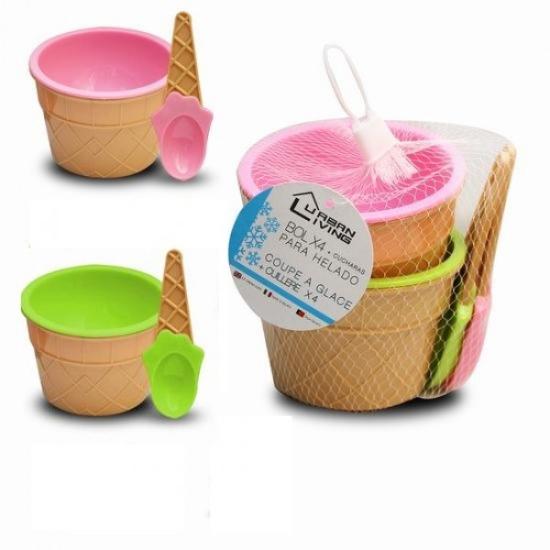 Prekės „Indeliai plast. 10*7cm s/š 2vnt ICECREAM“ paveikslėlis