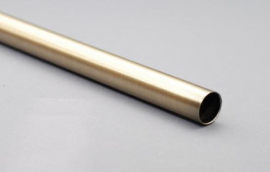 Prekės „Karnizo vamzdis 200 cm MODERN - šviesiai sendinto aukso spalvos 16  mm“ paveikslėlis