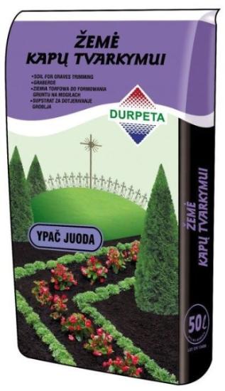 Prekės „Ypac juoda žemė kapų tvarkymui DURPETA 50 l“ paveikslėlis