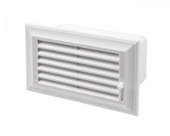 Prekės „Grotelės ventiliacinės užbaigimui plastikinės 110 x 55 mm Vents“ paveikslėlis