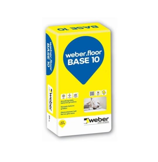 Prekės „Betonas grindims WEBER Floor Base 10, 10-80 mm, 25 kg“ paveikslėlis