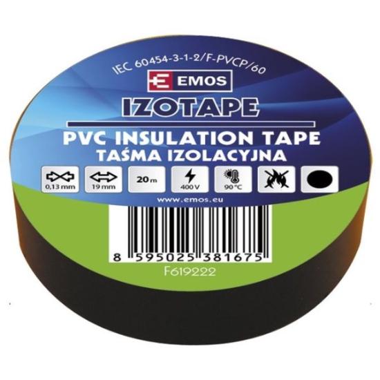 Prekės „Juosta izoliacinė PVC BENIZOL 19/20 juoda 19 mm x 20 m Emos“ paveikslėlis