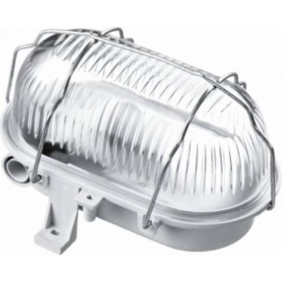 Prekės „Šviestuvas ovalus 60W IP44 OVAL pilkas“ paveikslėlis
