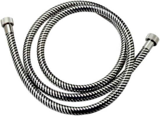 Prekės „Žarna dušo SILVERFLEX 1\2" 1,5 m juoda chromuota“ paveikslėlis