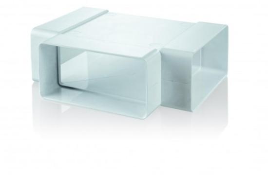 Prekės „Trišakis ortakių sujungimui plastikinis 110 x 55 mm Vents“ paveikslėlis