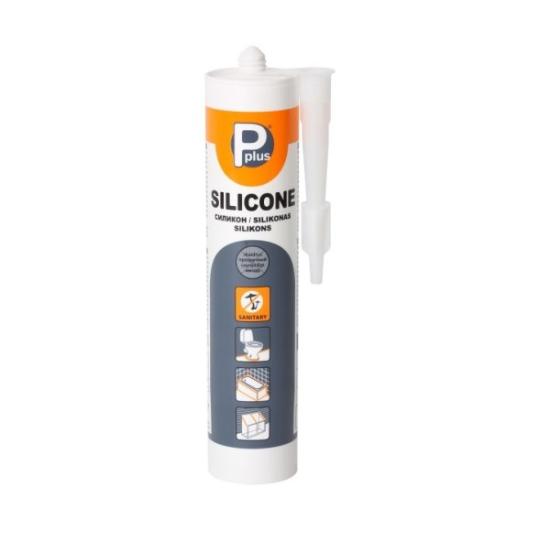 Prekės „Silikonas, sanitarinis sandariklis Pplus, 280 ml, skaidrus“ paveikslėlis