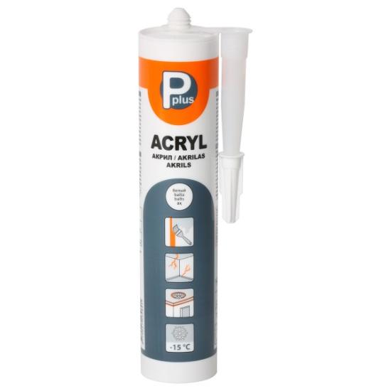Prekės „Hermetikas akrilinis Pplus baltas 280 ml“ paveikslėlis