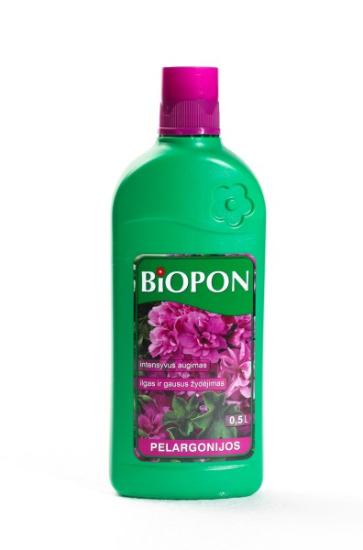 Prekės „Skystos trąšos pelergonijoms Biopon, 500 ml“ paveikslėlis